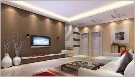 Duplex sádrokartonové stropy pro obývací pokoj