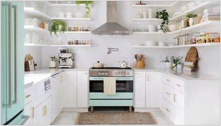 Nábytek pro malé kuchyně: Pohledy, výběr a ubytování