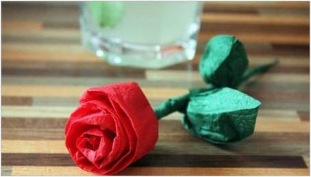 Jak udělat růži z ubrousku?