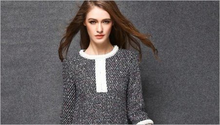 Tweed šaty - elegantní obchodní obrázek