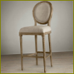 Barová stolička FC011-70-OAK od společnosti Restoration Hardware. Reprodukce historické francouzské židle