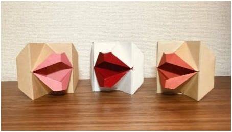 Origami v podobě rtů