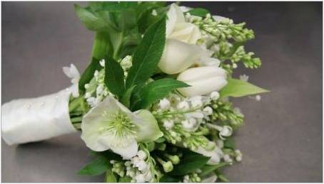 Bílo-zelená kytice pro nevěstu: možnosti pro design a nuance výběru