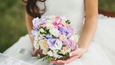 Svatební svatební kytice z Horgangea: Možnosti pro krásné skladby a kombinace