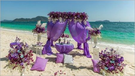 Zajímavé nápady pro navrhování svatbu v fialova