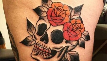 Tattoo & # 171 + Lebka s Rose & # 187 +